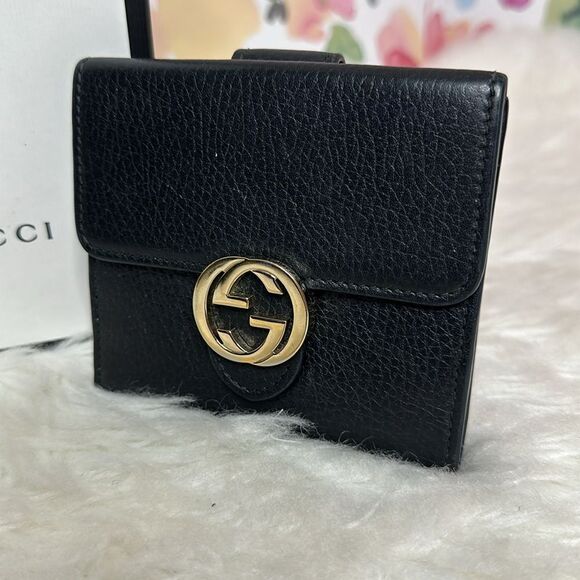💯Authentic Gucci Compact Leather Wallet🍀 - Picture 9 of 11